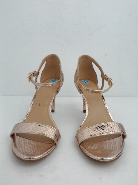 rose gold strappy heels