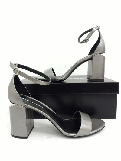 Alexander Wang Women's Abby Liquid Patent Pewter Size 38.5
