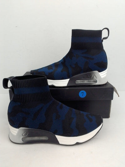 Ash Women's Lulu Camo Black/ Navy Sneakers Size 37 - Prime Shoes and More
